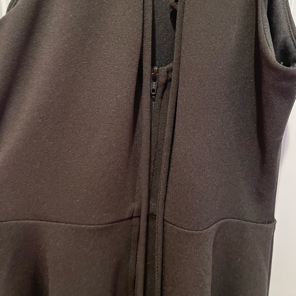 🧁black criss cross back tie flowy bottom dress - Picture 9 of 11